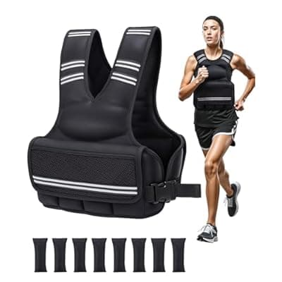 [OYY] OYY Weighted Vest, 9-18lbs Adjustable Running Vest for Men Women with Reflective Stripe, Comfortable Weight Vests for Workout, Strength Training, Running, Walking, Jogging