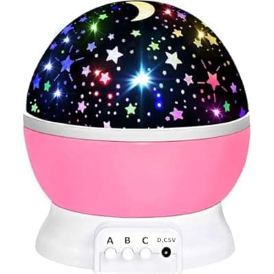 [XBllcyiv] Toys for 1-10 Year Old Girls,Star Projector for Kids 2-9 Year Old Girl Gifts Toys for 3-8 Year Old Girls Christmas Gifts for 4-7 Year Old Boys Birthday Gifts Stocking Stuffers for Kids (A Pink)