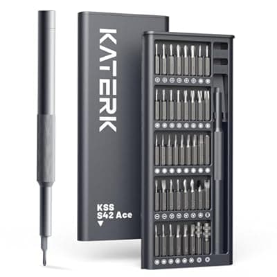 KATERK 42-in-1 Precision Screwdriver Set, Small Screwdriver Set with Magnetizer/Demagnetizer, Mini Repair Tool Kit for Phone, Computer, Watch, Laptop, Ring Doorbell, Eyeglass, Electronic