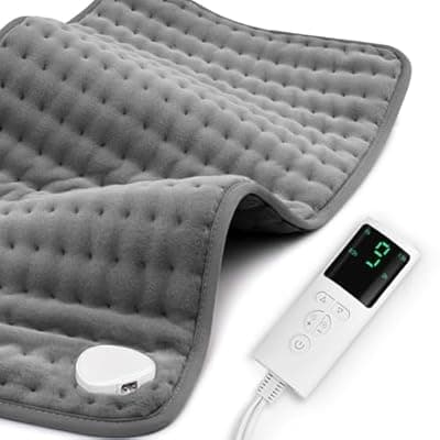 [Stofiro] Stofiro Heating Pad for Back Pain Relief 17"x33" Large, Moist Dry Heat Options, XL Electric Heating Pads, 9 Heat Settings, Machine Washable, Auto-Off, Gifts for Women, Mom, Men
