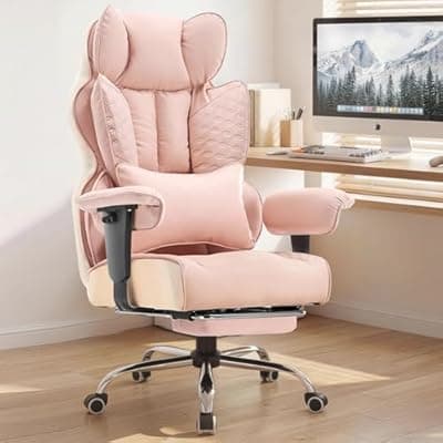 [COMHOMA] COMHOMA Big and Tall Office Chair Heavy Duty Gaming Chair with Deluxe Embossing Leather High Back Wider Ergonomic Computer Chair with Foot Rest 150°Reclining Pocket Spring Lumbar Support