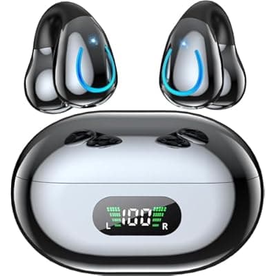 [Boytond] AI Language Translator Earbuds, Clip-On Open Ear Real-Time Translation Device, 174 Languages Simultaneous Interpretation, No Subscription, Audifonos Traductores for Travel & Business,Classic Tarnish