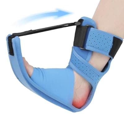 [JASLDUE] JASLDUE Upgraded Plantar Fasciitis Night Splint for Heel Pain Relief - Adjustable Brace with Memory Foam & Multiple Straps, Dorsiflexion Splint for Achilles Tendonitis & Heel Spurs, Day & Night Use