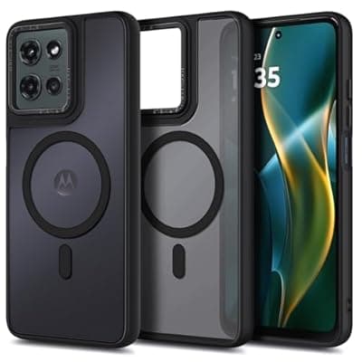 [YZB] YZB Magnetic for Motorola Moto G 2026/2025 & G-Play 2026 Case, Black | Compatible with MagSafe | Translucent Matte Scratch-Resistant Back, Military-Grade Protection Shockproof Slim Phone Cover