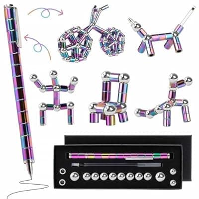 [YYMHMF] Magnetic Fidget Pen Teen Gifts: Cool Gadget For Men Teacher Appreciation Gifts Graduation Gift For Her Him Stress Relief Fidget Toy For 13 14 15 16 17 18 Year Old Boys Girls,Office Desk Accessories
