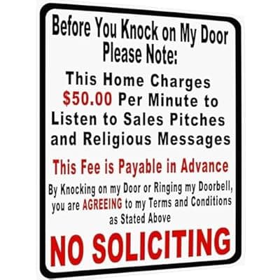 [Carastora] Carastora Vintage Metal Tin Sign Funny Sarcastic Party Wall Art Decor Signs, Before You Knock On My Door Sign No Soliciting Metal Sign 12x8 Inches