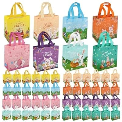 [Maetrin] Maetrin 48pcs Easter Bags with Handles, Small Easter Gift Bags Bulk