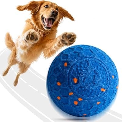 [Fsitego] Fsitego Interactive Dog Ball Toys, Automatic Moving Bouncing, Rotating Smart Dog Toy for Small, Medium, Large to Keep Them Busy, Durable E-TPU Material & IP65 Waterproof, 5H Continuous Use(Blue)