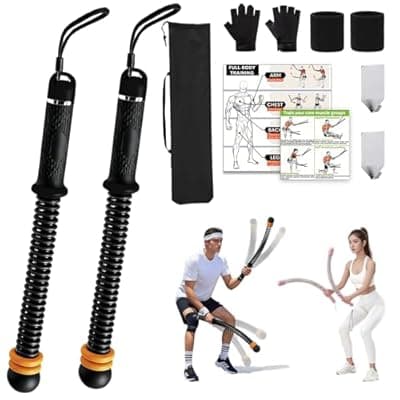 [NONGKANG] NONGKANG Adjustable Ropeless Battle Ropes, Portable Cordless Workout Rope for Home Gym — HIIT, Strength & Low-Impact Cardio, Variable Resistance, Quiet Training for Men & Women, Include Storage Bag