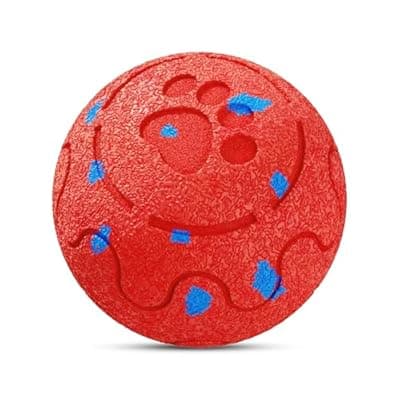 [Fsitego] Fsitego Smart Interactive Dog Toy Ball – Automatic Moving, Bouncing & Rolling, 3 Modes, Chew-Proof E-TPU Shell, Waterproof, Rechargeable, for Medium and Large Dogs, Dark Red