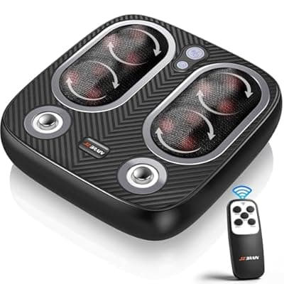 [JZBRAIN] JZBRAIN Foot Massager, Shiatsu Foot Massager Machine with Vibration for Plantar Fasciitis, Neuropathy, Electric Foot Massager for Fasciitis Relief, Gifts for Men Women Mom Dad Birthday Mother's Day