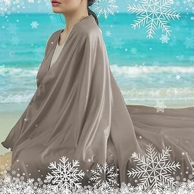 [LaffyLo] LaffyLo Cooling Comforter Twin Size 60x80 for Hot Sleepers & Night Sweats, Lightweight Cool Touch Blanket for Bed, Dorm, Guest Room & Outdoor Camping, Travel, Taupe
