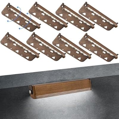 [Lecotresy] Lecotresy 8-Packs 7inch 3W LED Hardscape Lighting,Retaining Wall Lights,12V Low Voltage Bronze Gold Landscape Paver Lighting,IP65 Waterproof Outdoor Step Lights,5000K Daylight White