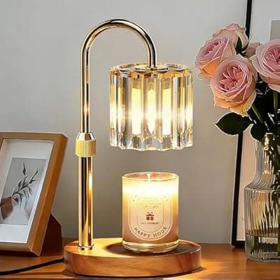 [Lukasa] Lukasa Candle Warmer Lamp, with Timer Dimmer Adjustable Height, Home Decor, Room Decor, Wax Melt Warmer for Candles, Gifts for Mom, Birthday Gifts for Women