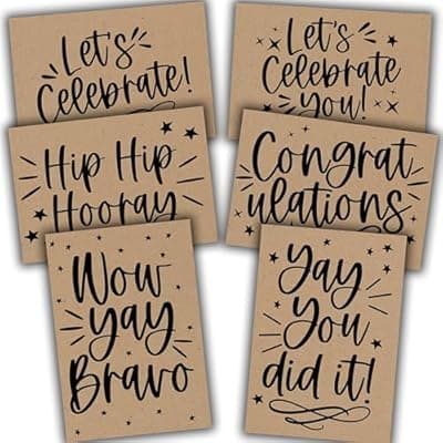 [Hadley Designs] Hadley Designs Congratulations Cards with Envelopes -54 Graduation Cards 2026 Grad Card Bulk Congrats Card, Blank Greeting Notecard For Kindergarten Middle School & College Graduates, Designed in USA