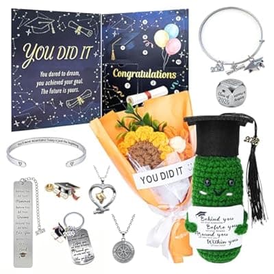 [Nsoyos] Graduation Gift Box Surprise Blind Box-(Contains 10 Unique Gifts)-10 Day Graduation Countdown Calendar,Inspirational Graduation Presents for Class of 2026,Graduation Gift Her/for Him Set