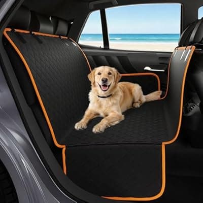 [KITPLUS] KITPLUS Dog Car Seat Cover for Pets Waterproof Seat Cover Hammock Nonslip Durable 600D Heavy Duty Scratch Proof Soft Back Seat Covers for Cars Trucks and SUVs