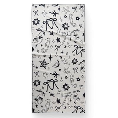 [GEOMETRY] GEOMETRY Micro-Loop Beach Towel – Spring & Summer Collection – Quick-Dry, Sand-Resistant, Ultra-Absorbent Compact Towel for Beach & Travel (Earth and Sea)