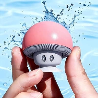 [OneAfflatus] OneAfflatus mini Bluetooth Speaker- Portable Speakers Bluetooth Wireless- Small Speakers 360°HD Stereo Sound, Waterproof Travel Speaker for Shower Room,Bike,Ca,Camping-Fun Gifts (RED)
