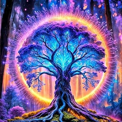 [Ekuxom] Ekuxom Tree of Life Diamond Art Kits for Adults, 5D Diamond Painting Kits for Adults Beginners, DIY Round Drill Diamonds Gem Art for Crafts Home Wall Decor 14x14inch