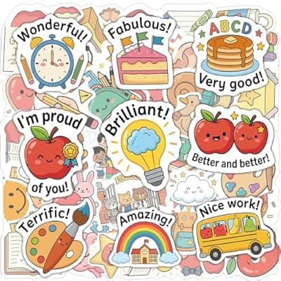 [QIRICHYI] Back to School Supplies - 480PCS Teacher Reward Stickers for Kids | Back to School Toys Games Gifts for Students - Teacher Must Have Supplies Stuff Essentials Favors for Classroom School Child Toddler