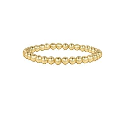 Alegend Titanium Steel (Not Rust, Resist Corruption, Easily Clean) 18K Gold Plated Single Bracelets + 14K Gold Plated Stackable Multilayer Bracelets