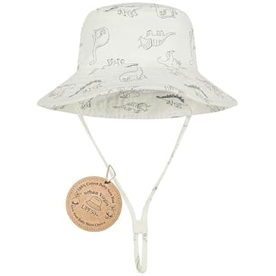 Baby Sun Hat UPF 50+ Sun Protective Toddler Bucket Hat Summer Kids Beach Hats Wide Brim Outdoor Play Hat for Boys Girls