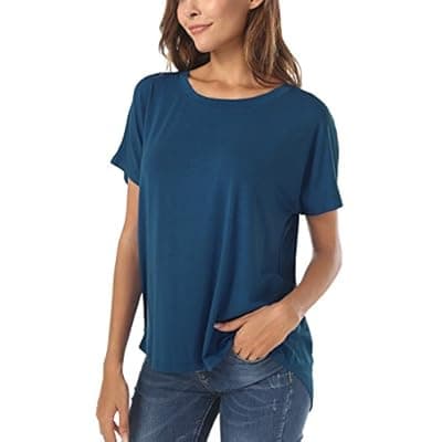 Herou Women's Loose Fit T-Shirts Short Sleeve Crew Neck Casual Tee Tops